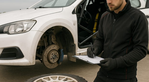 Pre-rally checklist: brakes, drivetrain, tyres, and safety equipment