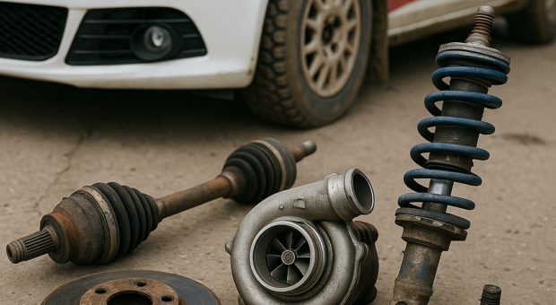 Parts that fail most often during a rally season