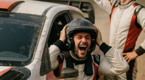 Driver reactions after a dramatic stage finish