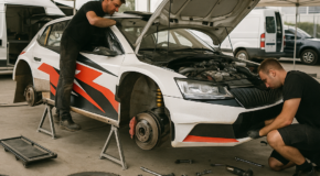 Service park update: key repairs and last-minute fixes before the next stage