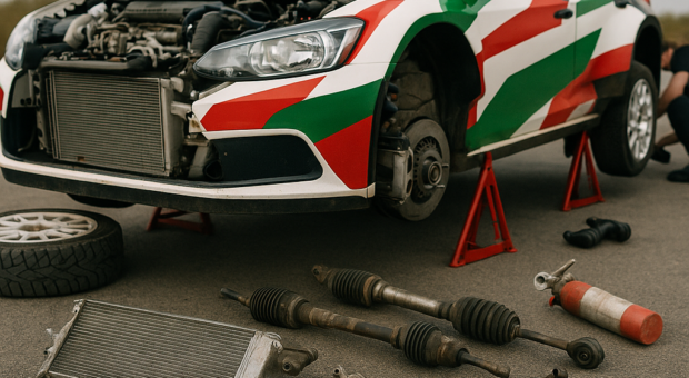 Parts that fail most often during a rally season